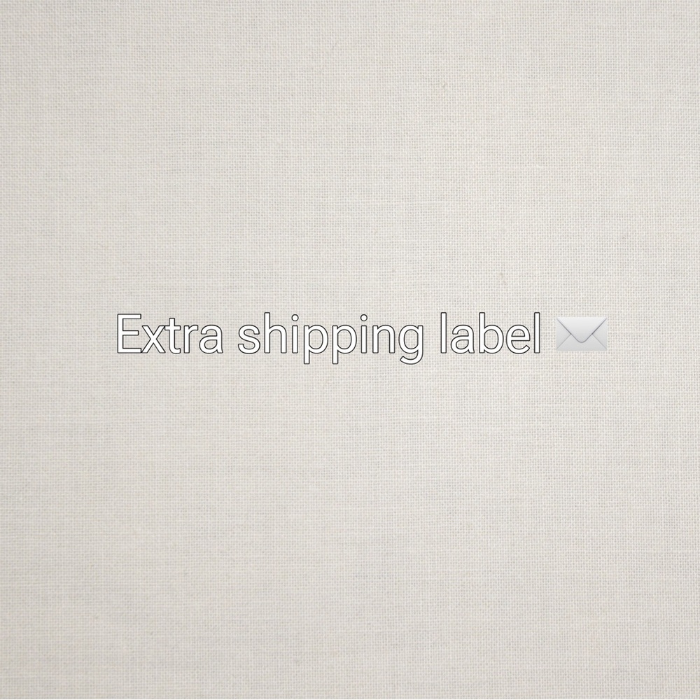 Extra shipping label